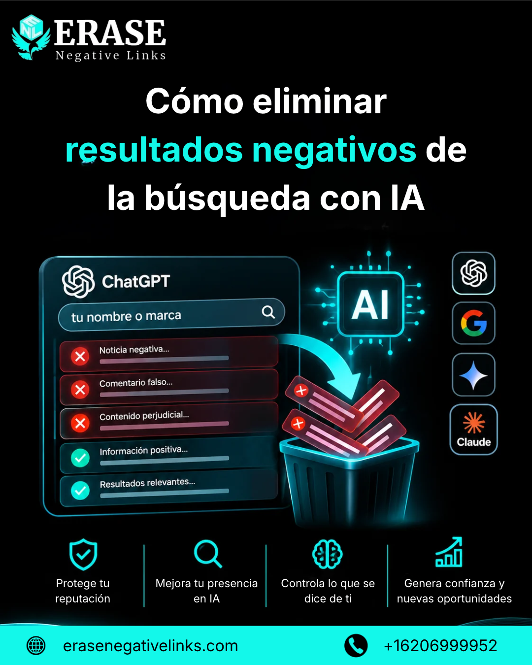 Estrategias para identificar fuentes negativas y mejorar la presencia en buscadores con IA